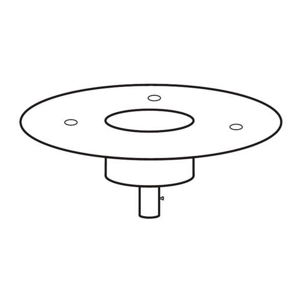 EHSRB Maxim  Tube fixing flange EHS RB Painted mild steel